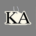 Paper Air Freshener Tag W/ Tab - Greek Letters: Kappa Alpha